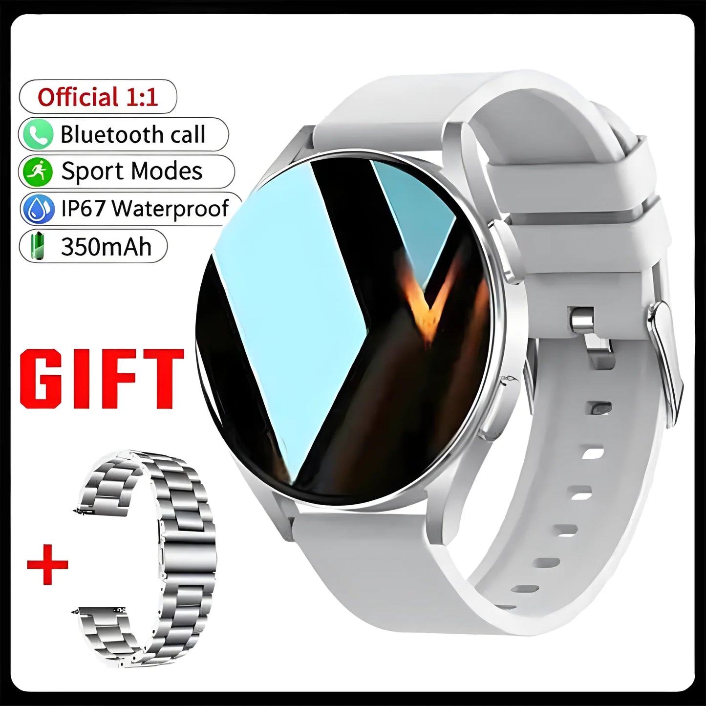 Smartwatch Pro 1.39" HD: Llamadas Bluetooth, Control de Música y Monitor de Salud 6 en 1