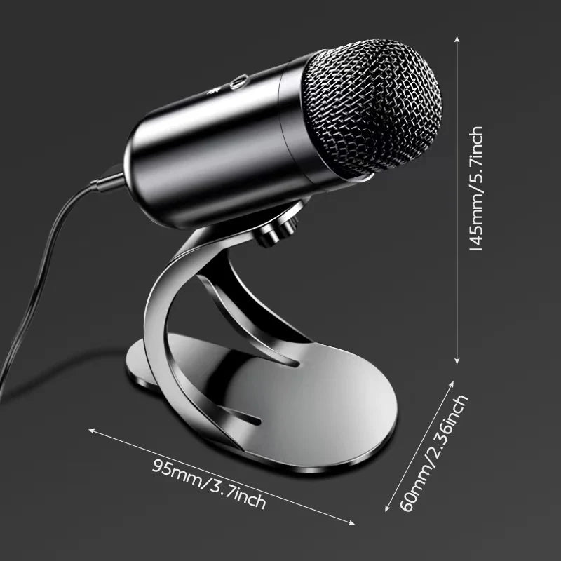 Micrófono de Conferencia Profesional: Cuello de Cisne USB para PC, Gaming y Oficina