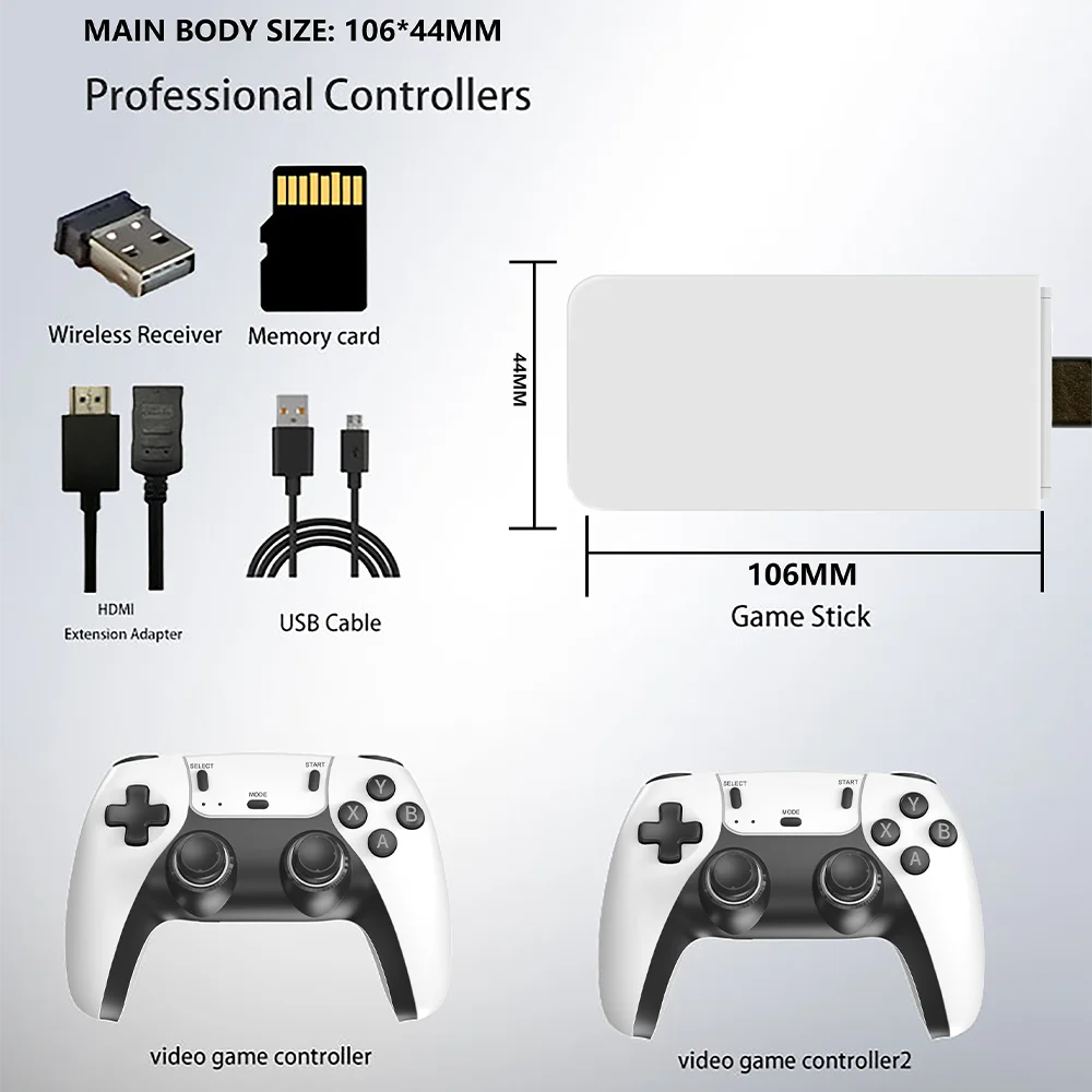 M15 Ultra 4K Game Stick: Consola de Nueva Generación con 50,000+ Juegos y Controles Pro