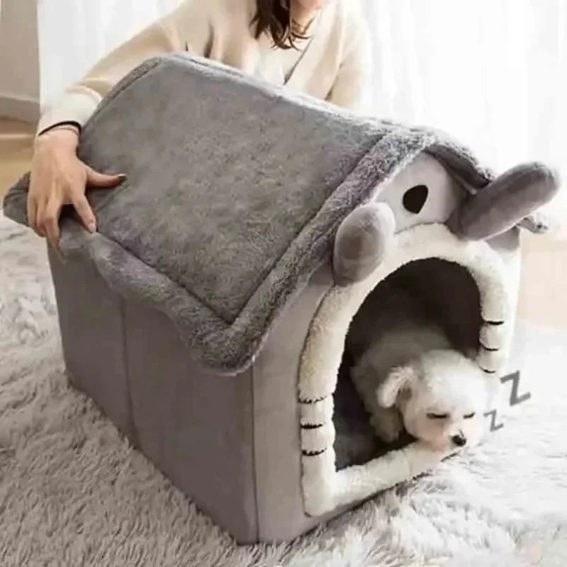 Casa Iglú Térmica para Mascotas: Cama 2 en 1 con Cojín Lavable y Desmontable