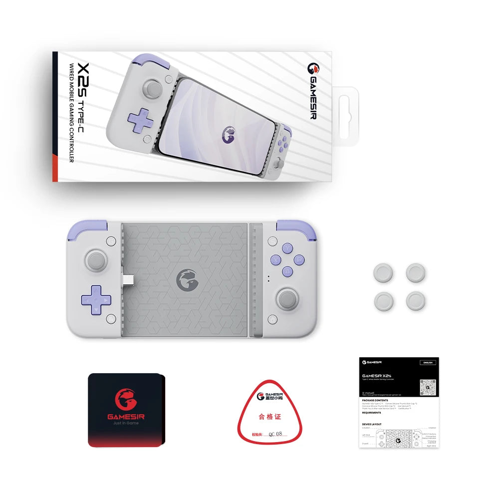 GameSir X2s Type-C: Control Pro para Celular con Joysticks Hall Effect y Gatillos Magnéticos