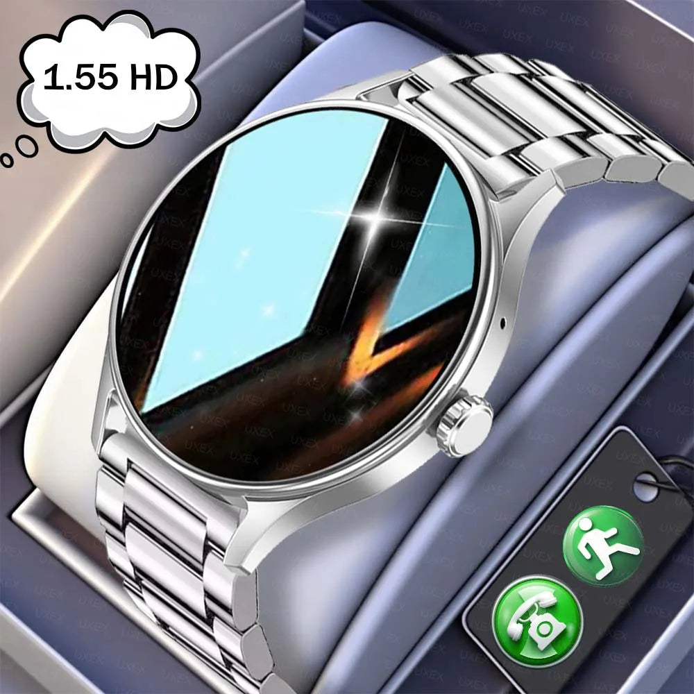 Fashion Smart Watch Plus 1.55" HD: Llamadas BT, Control por App y Monitor de Salud Premium
