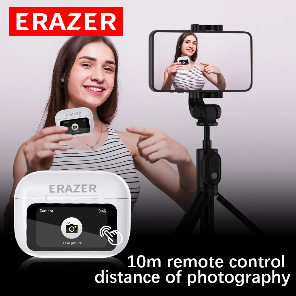 Audífonos ERAZER Pro: Pantalla Táctil Inteligente, Cancelación de Ruido ANC y Sonido HiFi