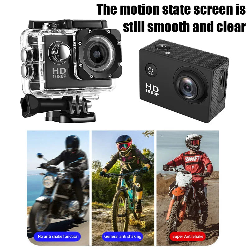 Mini Cámara de Acción 4K Ultra HD: Sumergible, Pantalla LCD y Kit de Montaje para Deportes Extremos