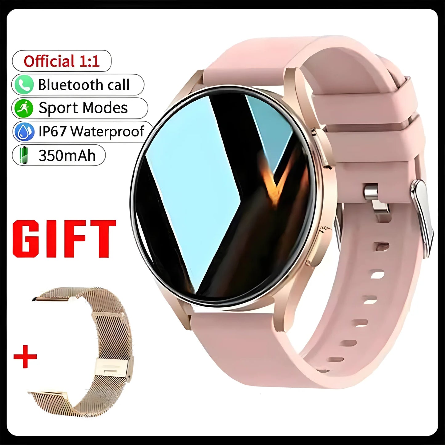 Smartwatch Pro 1.39" HD: Llamadas Bluetooth, Control de Música y Monitor de Salud 6 en 1