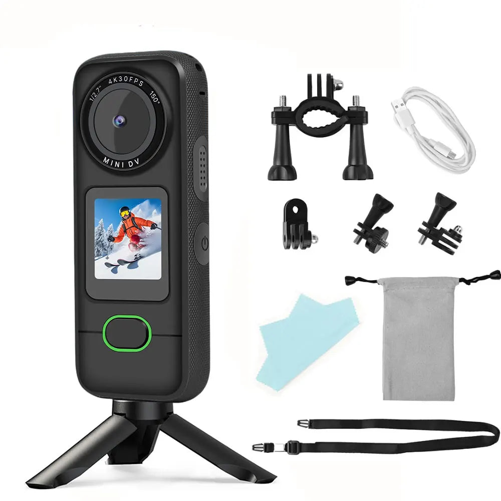 Cámara de Acción 4K Touch Pro: Pantalla Táctica, Estabilizador de Imagen y Bodycam Waterproof para Vlog