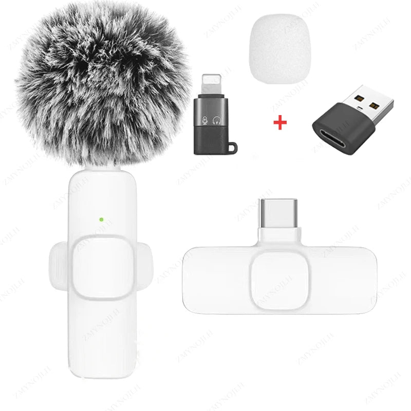 Micrófono Lavalier Inalámbrico Universal: Audio HD para iPhone, Android y PC