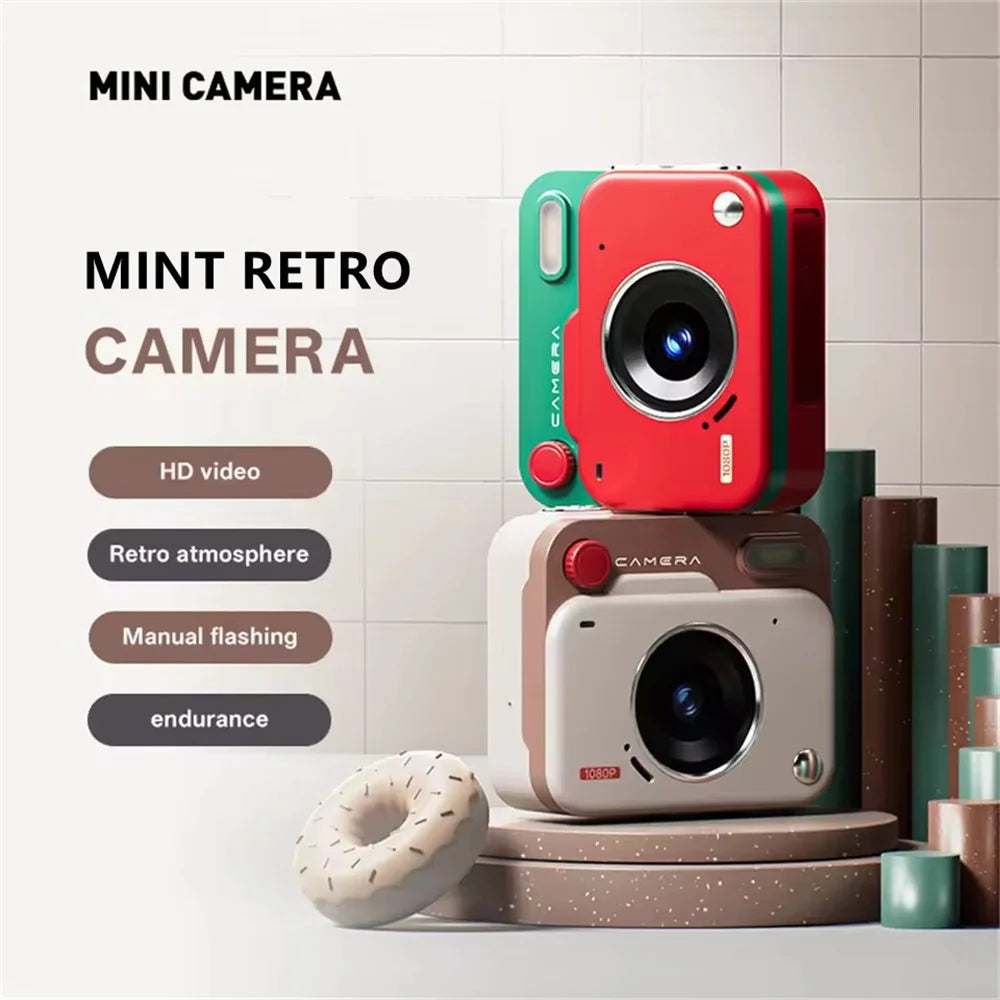 Mini Cámara CCD Retro 2026: Cámara Digital de Bolsillo HD, Efecto Vintage y Llavero Portable