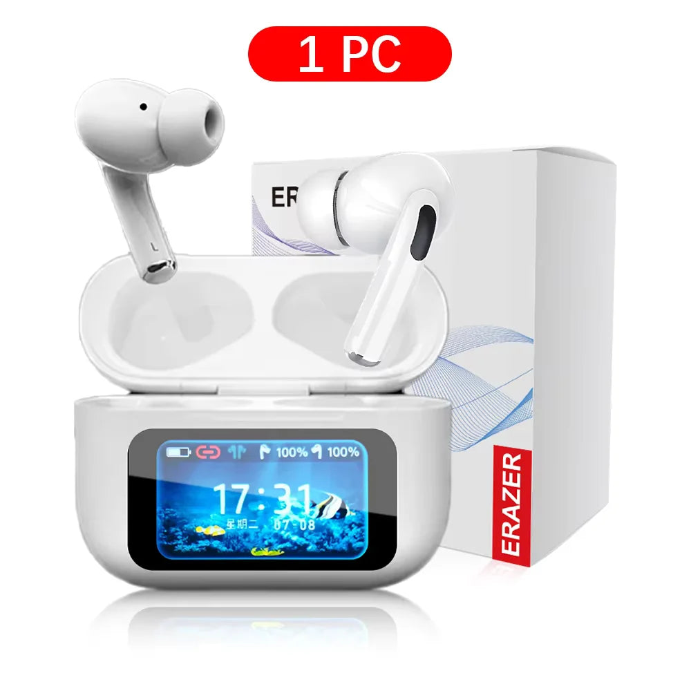 Audífonos ERAZER Pro: Pantalla Táctil Inteligente, Cancelación de Ruido ANC y Sonido HiFi