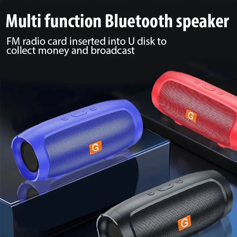 Super Subwoofer Portátil: Bocina Bluetooth 5.0 Waterproof, Sonido Stereo Surround y Radio FM