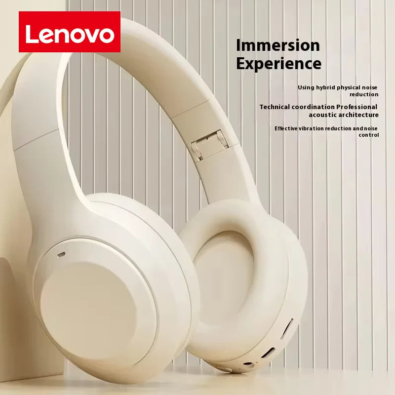 Audífonos Lenovo HiFi Pro: Dual Wireless/Wired, Sonido HD y Diseño Plegable
