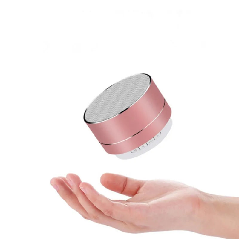 Bocina A10 Metálica: Mini Subwoofer Bluetooth, Sonido Surround HD y Soporte para Micro SD