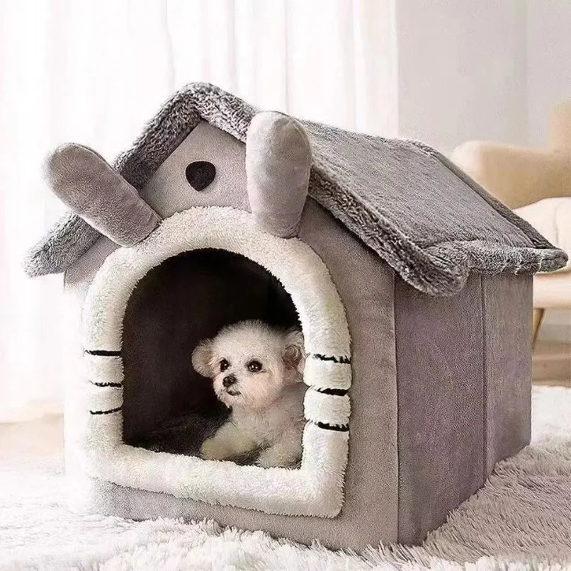 Casa Iglú Térmica para Mascotas: Cama 2 en 1 con Cojín Lavable y Desmontable