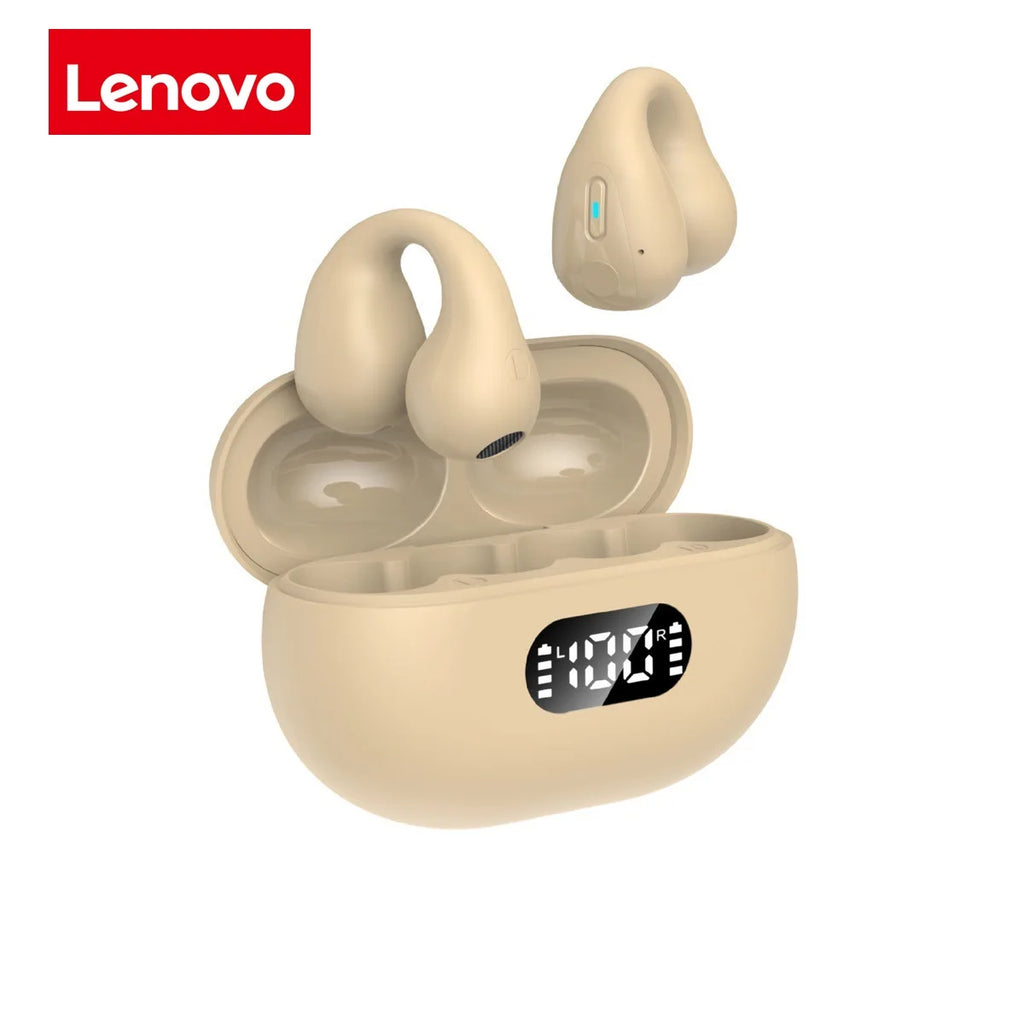 Audífonos Lenovo Clip-on Sport: Sonido HiFi Dolby Bass y Conducción Ósea Direccional