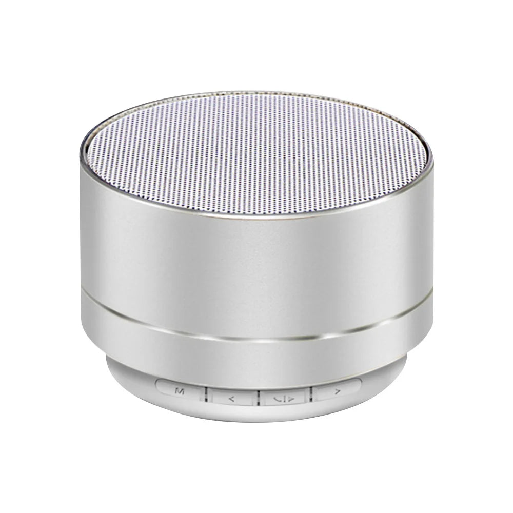 Bocina A10 Metálica: Mini Subwoofer Bluetooth, Sonido Surround HD y Soporte para Micro SD