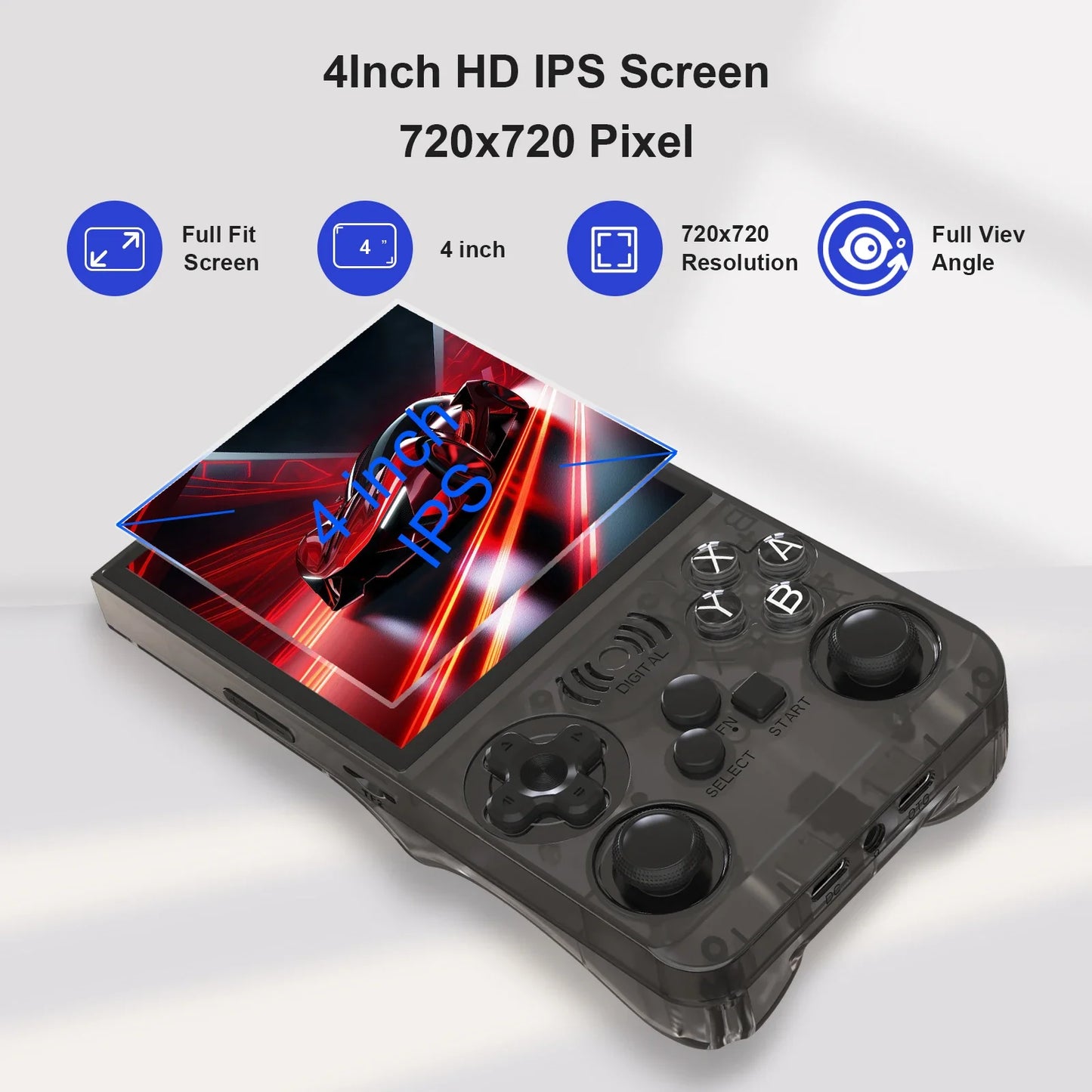 GAMINJA ANS13 Retro Handheld: Consola Portátil con Pantalla HD de 3.0", 500+ Juegos Clásicos y Salida a TV