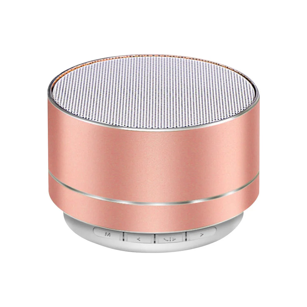 Bocina A10 Metálica: Mini Subwoofer Bluetooth, Sonido Surround HD y Soporte para Micro SD