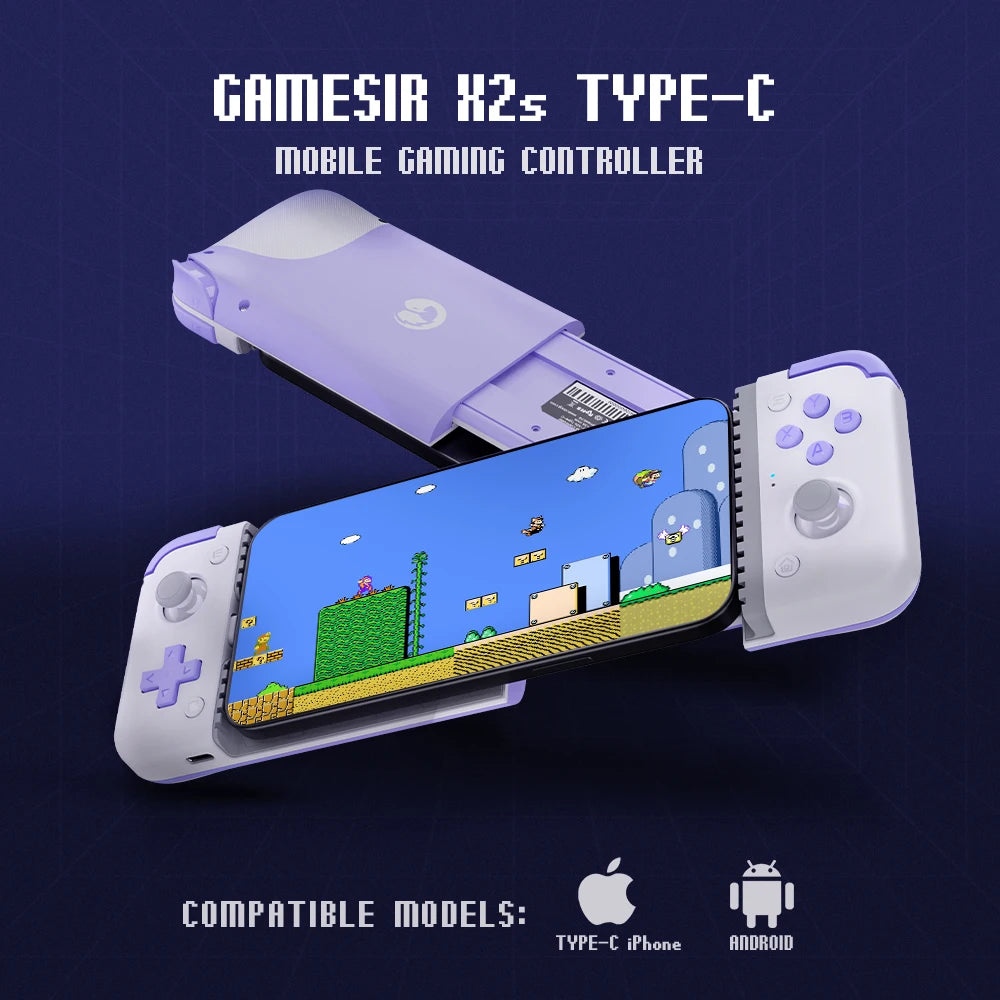 GameSir X2s Type-C: Control Pro para Celular con Joysticks Hall Effect y Gatillos Magnéticos