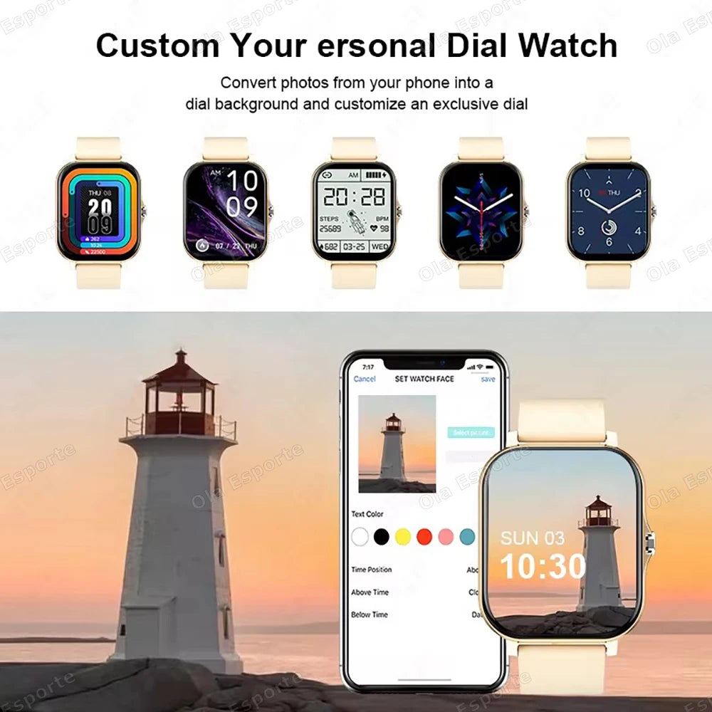 Smartwatch Ultra Vision 2.01" HD: Llamadas, Notificaciones y Pronóstico del Tiempo