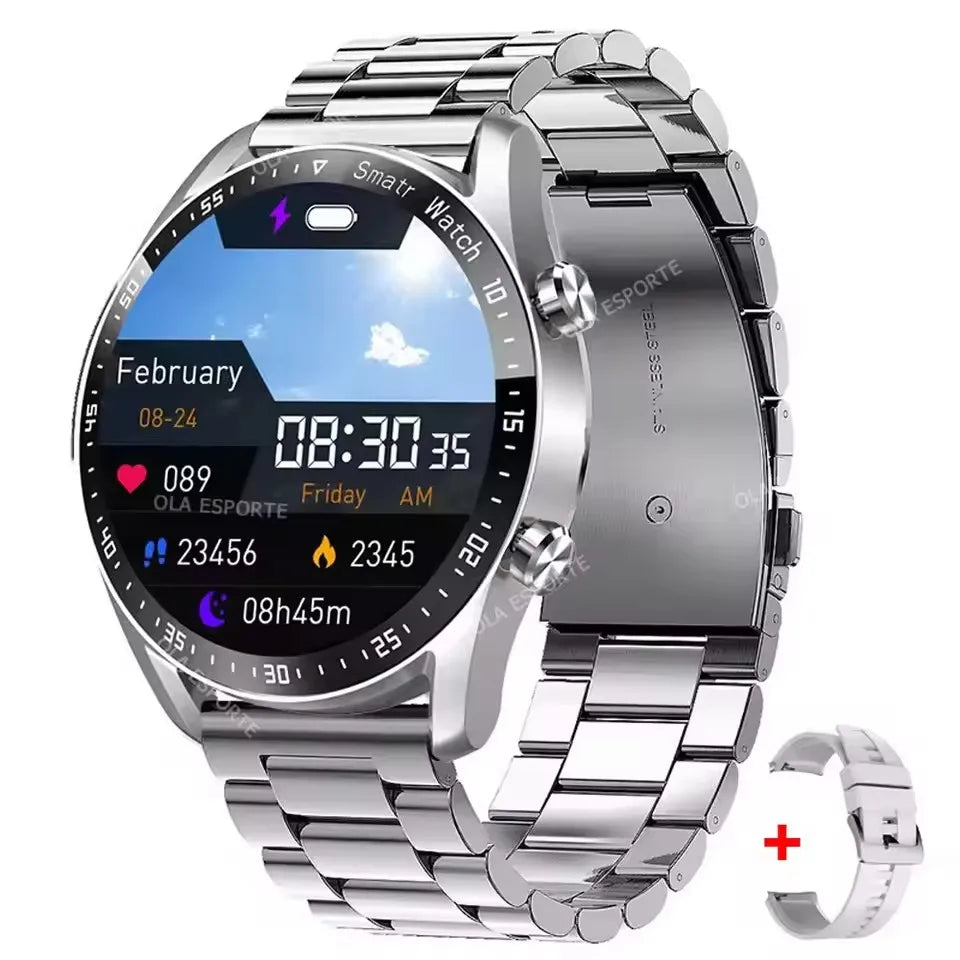 Smartwatch Pro 2025: Pantalla Completa, Llamadas Bluetooth, GPS y Monitor de Salud ECG