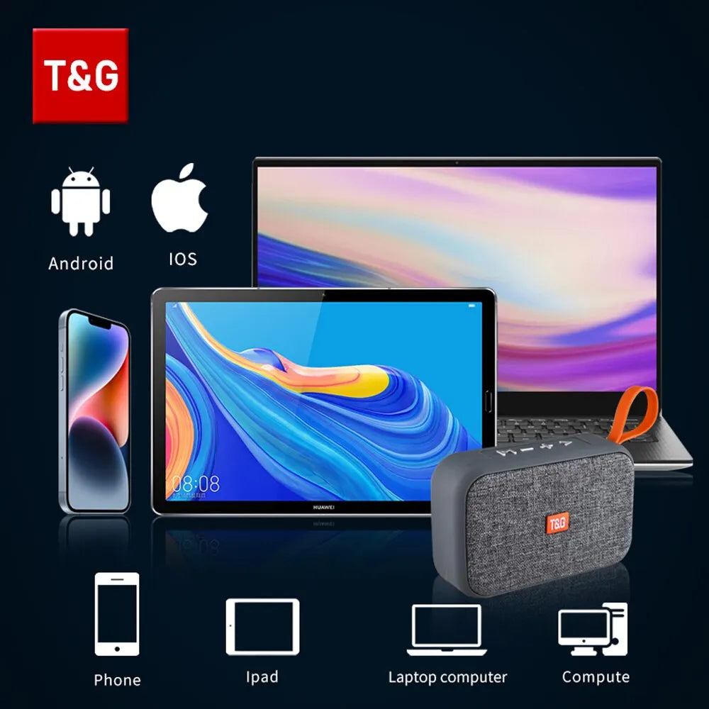 Mini Soundbar TG506: Bocina Bluetooth 5.0 HiFi, Radio FM, Resistente al Agua y Portátil
