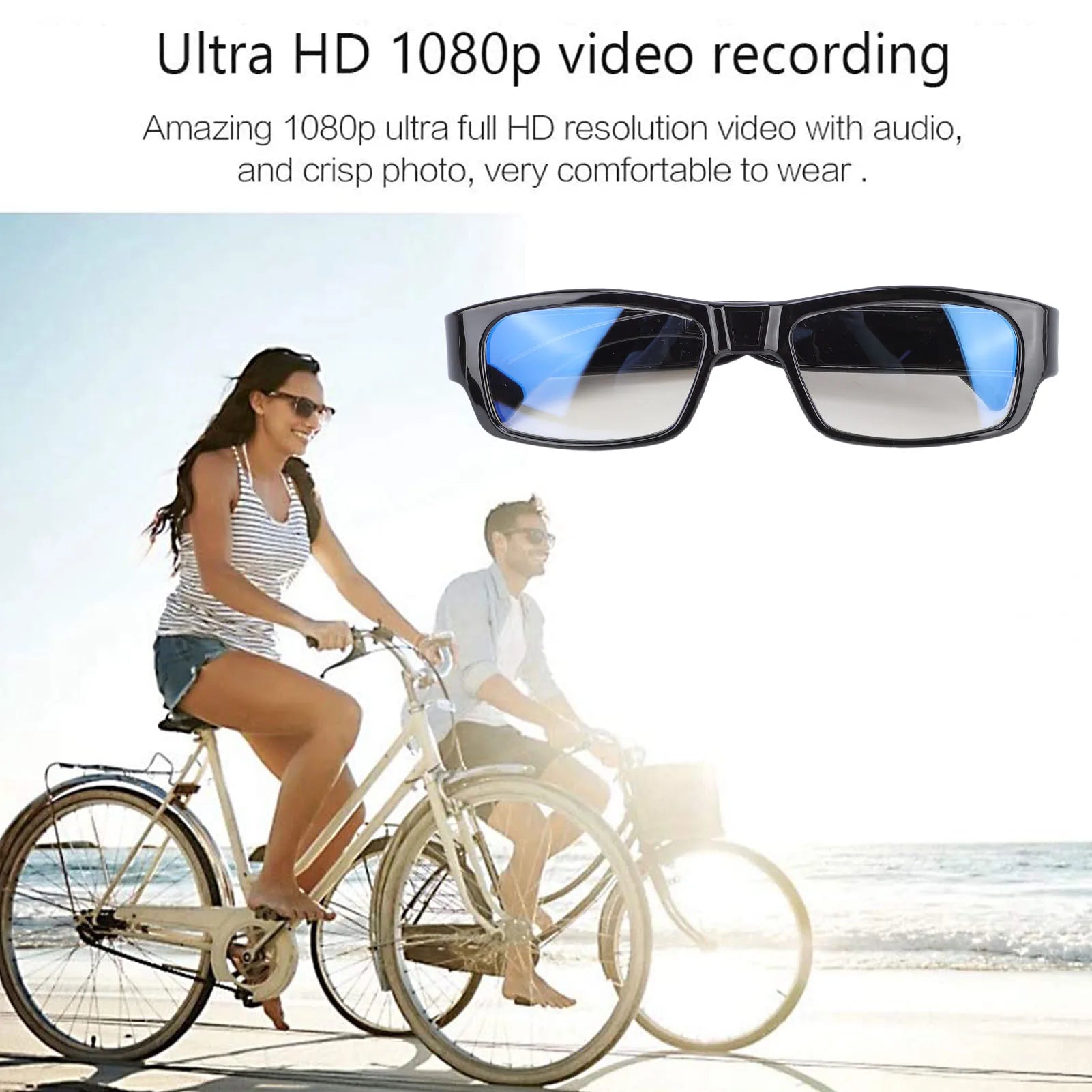 Gafas de Sol con Cámara Pro 1080P: Video HD, Fotografía y Acción Deportiva en Formato 16:9