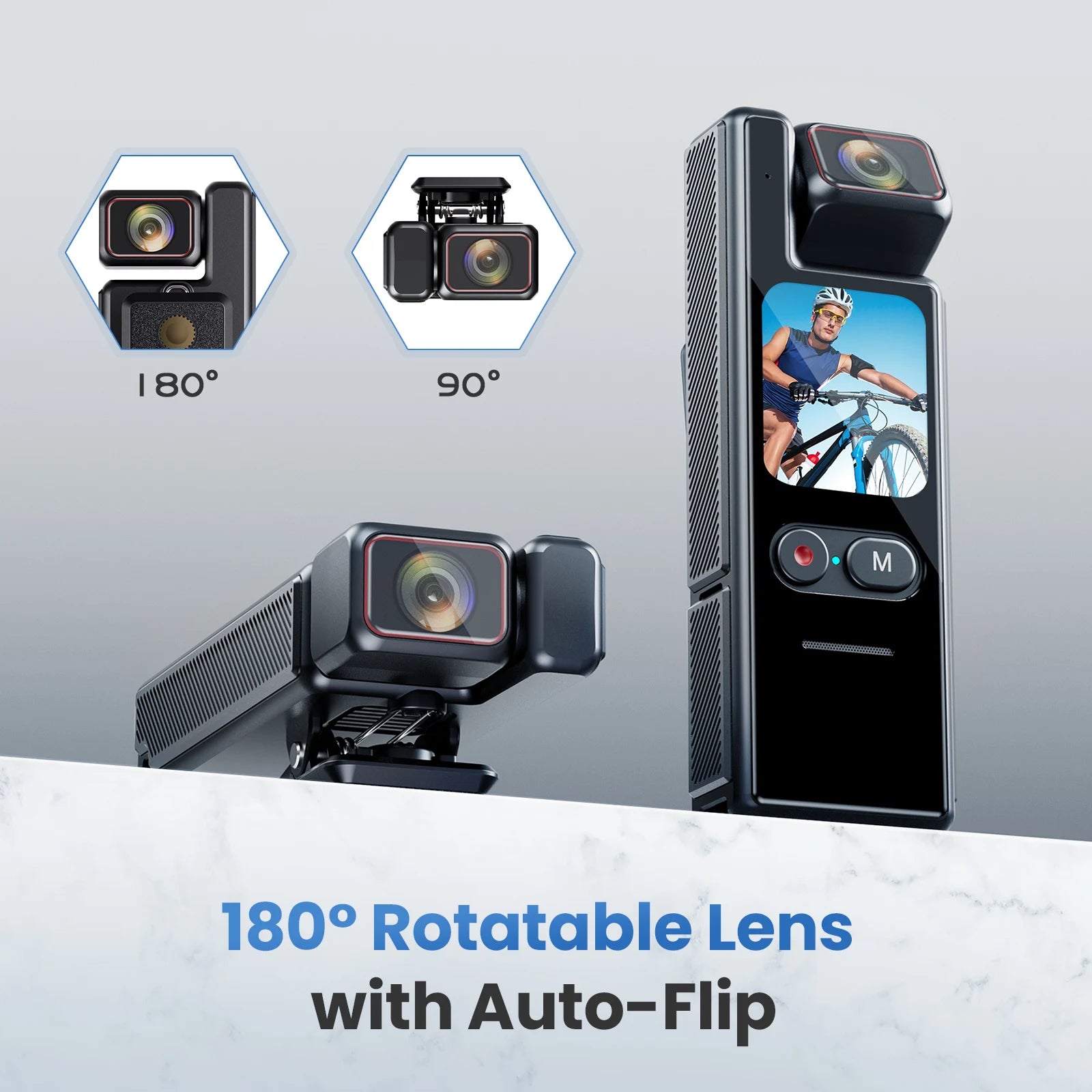 Cámara de Acción 4K Pro Zoom: Pantalla Táctica, Zoom 4x, Anti-Shake y Grabación de Vlog Ultra HD