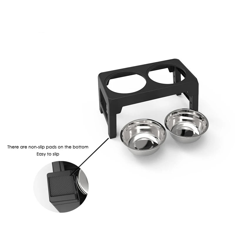 Estación de Alimentación Ajustable BOOTEELY: Comedero Elevado para Perros (S, M, L)