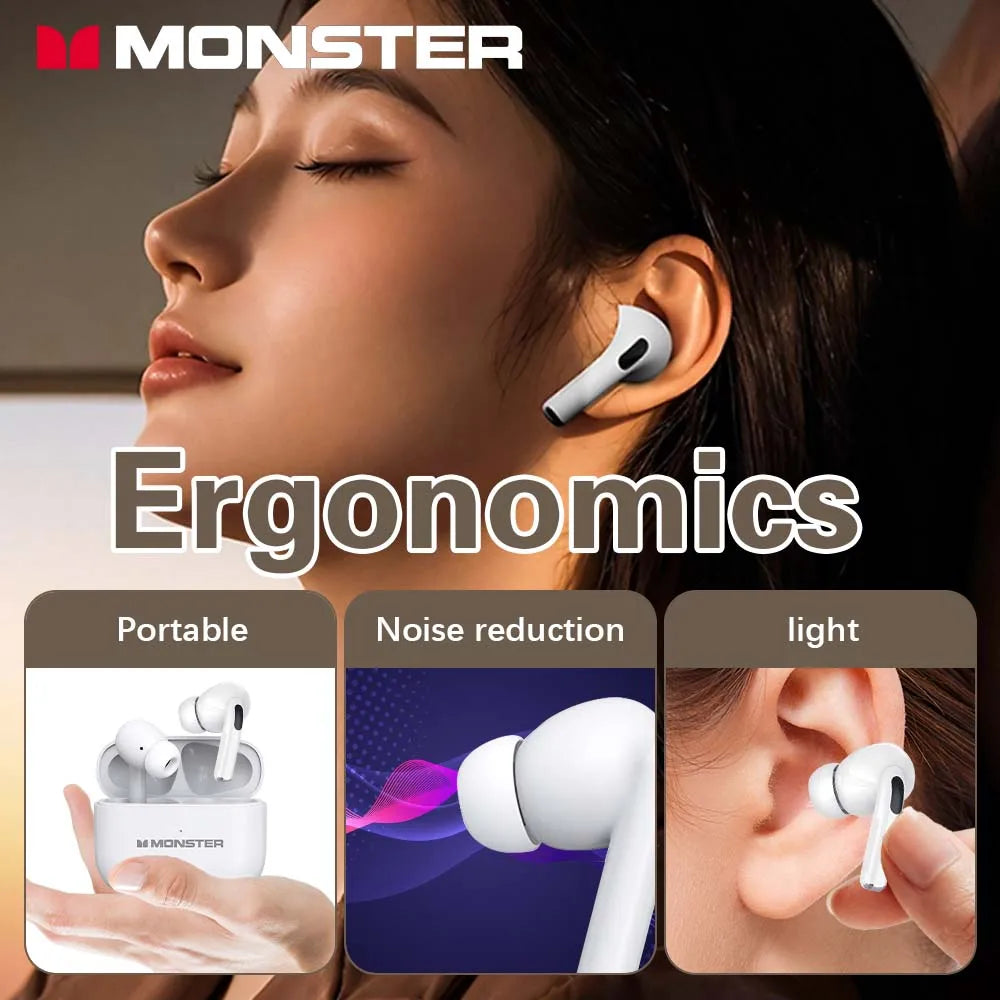 Monster Hardphones Pro: Audífonos TWS de Uso Rudo, Sonido HD y Resistencia al Agua