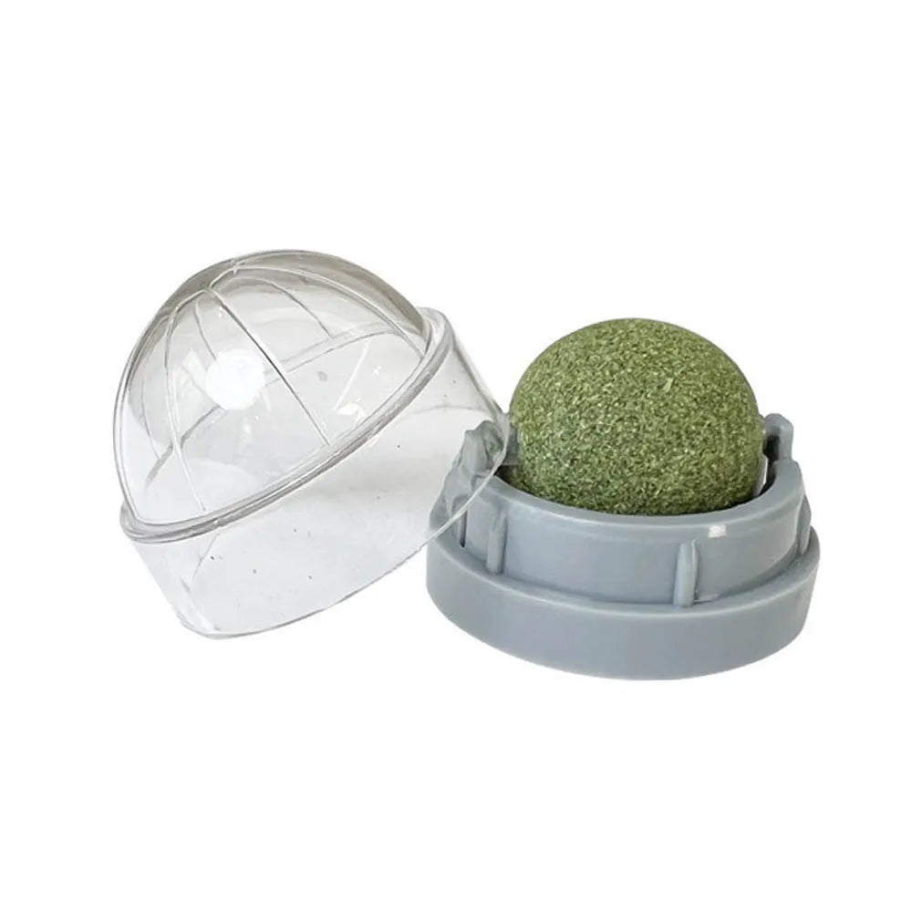 Bola de Catnip Giratoria para Pared: Premio Natural y Saludable para Gatos
